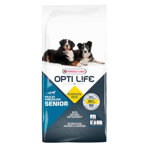 Opti Life Senior Medium & Maxi - výhodné balení 2 x 12,5 kg