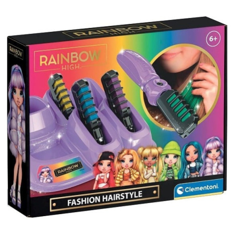 Rainbow High - Vlasový make up - Módní duhový účes