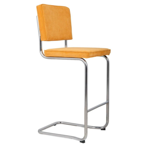 Žlutá barová židle 113 cm Ridge Rib – Zuiver