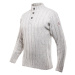 Devold Vlněný pánský svetr se stojáčkem Nansen Wool Button Neck - Grey Melange Velikost: XS