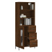 vidaXL Skříň highboard hnědý dub 69,5 x 34 x 180 cm kompozitní dřevo