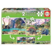 Puzzle Panorama Dinosauří svět