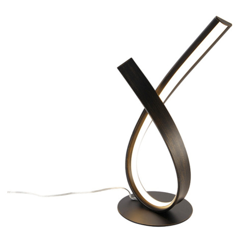 Designová stolní lampa rezavě hnědá včetně LED a stmívače - Belinda Paul Neuhaus