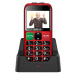 EVOLVEO EasyPhone EB s nabíjecím stojánkem červený