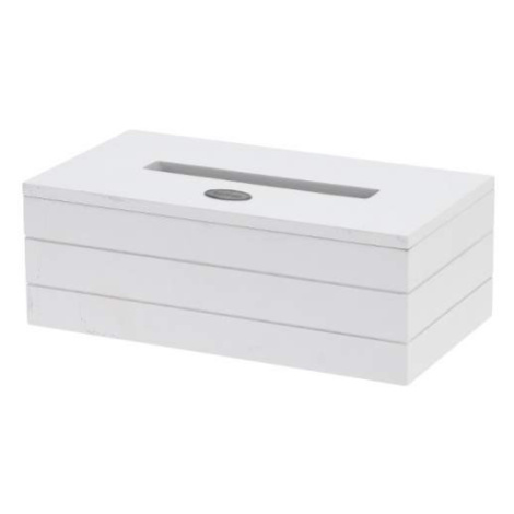 Box na papírové kapesníky dřevo bílá 25cm Koopman