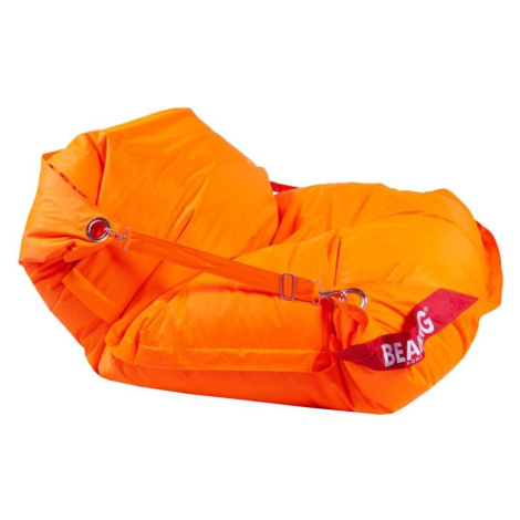 BeanBag Sedací pytel 189×140 comfort s popruhy fluo orange