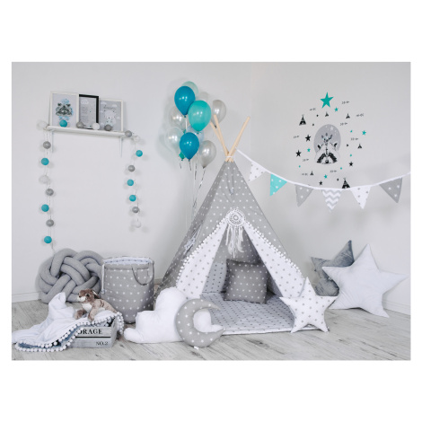 Teepee stan set šedý varianta: premium Elisdesign