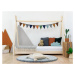 Benlemi Dětská dřevěná postel NAKANA ve tvaru teepee Zvolte barvu: Cihlová, Zvolte rozměr: 80x20
