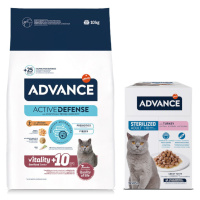 Advance granule 10 kg + kapsičky 12 x 85g - 15 % sleva - Sterilized Senior +10 s kuřecím 10 kg +