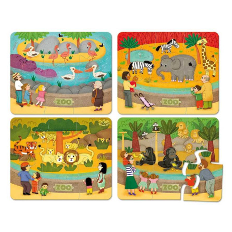 Vilac Dřevěné puzzle Zoo