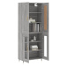 vidaXL Skříň highboard šedá sonoma 69,5 x 34 x 180 cm kompozitní dřevo