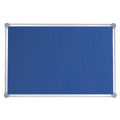 MAUL Špendlíková nástěnka, látkový potah, modrá, š x v 1500 x 1000 mm