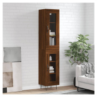 vidaXL Skříň highboard hnědý dub 34,5 x 34 x 180 cm kompozitní dřevo