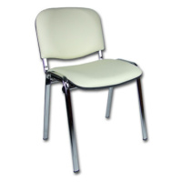 Konferenční židle ISO eko-kůže CHROM Latté  D11 EKO