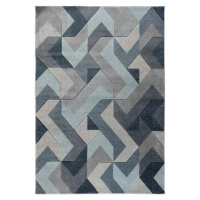 Modro-šedý koberec Flair Rugs Aurora, 160 x 230 cm
