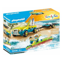 Playmobil 70436 plážové auto s přívěsem pro kánoi