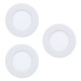 Vestavné LED svítidlo Eglo Fueva 5 / 3x 2,7 W / IP20 / Ø 8,6 cm / ocel / plast / teplá bílá / bí