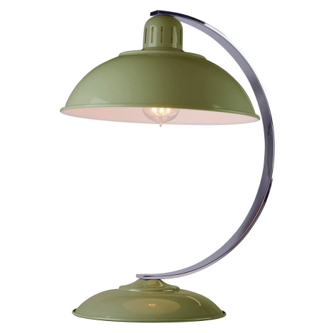 Elstead Stolní lampa Franklin v retro stylu, zelená