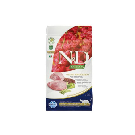 N&D QUINOA Cat GF Weight Management Lamb & Broccoli 1,5kg