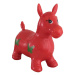 Teddies Hopsadlo kůň skákací gumový 49x43x28 cm červený