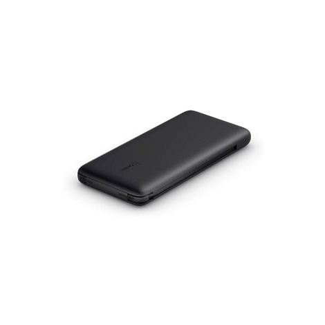 Belkin BOOST CHARGE Plus 10K USB-C Power Bank with Integrated Cables - Black