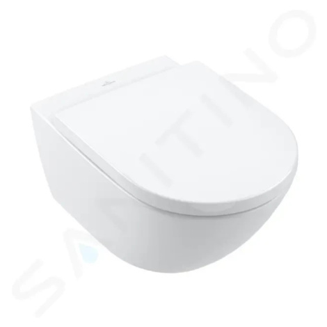 VILLEROY & BOCH Subway 3.0 Závěsné WC se sedátkem SoftClosing, TwistFlush, alpská bílá 4670TS01