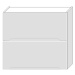 Kuchyňská skříňka Zoya W80grf/2 bílý puntík/bílá