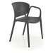 Halmar Plastová stohovatelná jídelní židle K491