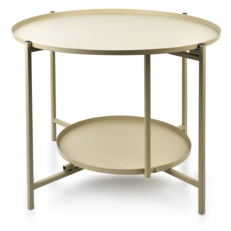 Mondex Dvoupatrový konferenční stolek LUCAS béžový