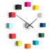 Designové nástěnné nalepovací hodiny Future Time FT3000MC Cubic multicolor