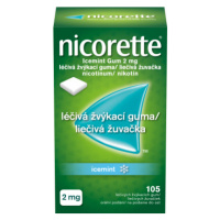 Nicorette Icemint Gum 2mg léčivá žvýkací guma 105