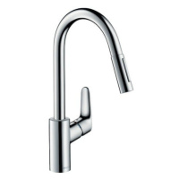 Dřezová baterie Hansgrohe Focus M41 s vytahovací sprškou, 2 proudy chrom 31815000