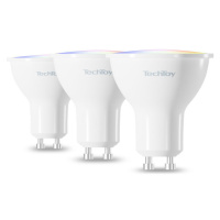 TechToy Smart Bulb RGB 4.7W GU10 ZigBee 3ks Bílá