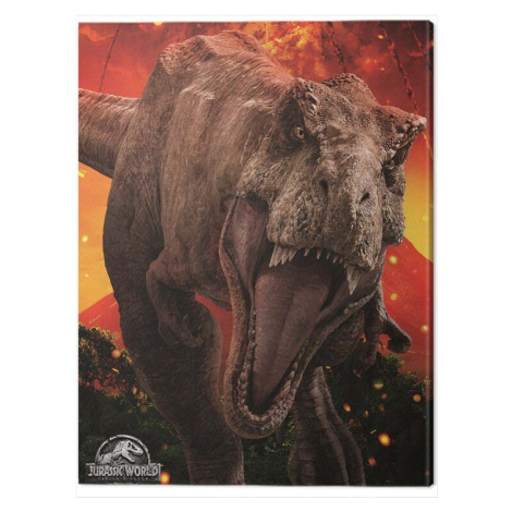 Obraz na plátně Jurassic World: Fallen Kingdom - T-Rex, (60 x 80 cm) Pyramid