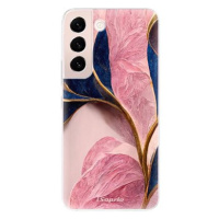 iSaprio Pink Blue Leaves pro Samsung Galaxy S22+ 5G