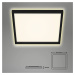 Briloner LED stropní světlo 7364, 42 x 42 cm, černá