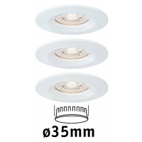 PAULMANN LED vestavné svítidlo Nova mini nevýklopné IP44 3x4W 2700K bílá mat 230V 942.99