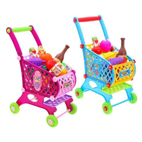 Dětský nákupní vozík s potravinami - růžová Toys Group