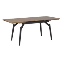Rozkládací jídelní stůl 140/180 x 80 cm tmavé dřevo s černou BARBOSA, 233820