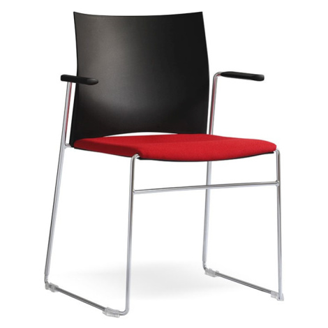 RIM - Konferenční židle WEB 101 s čalouněným sedákem a područkami
