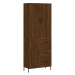 vidaXL Skříň highboard hnědý dub 69,5 x 34 x 180 cm kompozitní dřevo