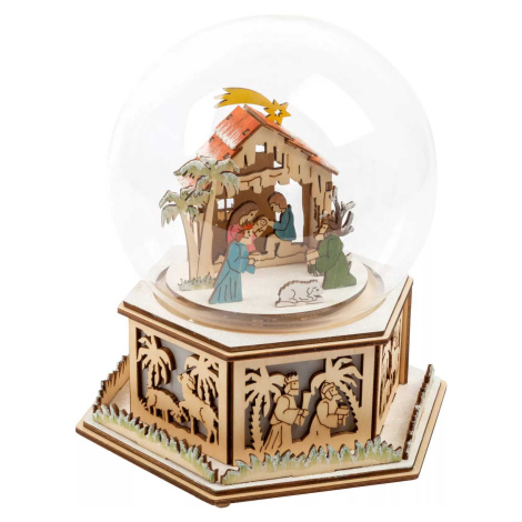 small foot Sněhová koule a hrací skříňka Betlém