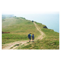 Fotografie Male and female walking along path on cliff top, Mike Harrington, (40 x 26.7 cm)