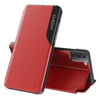 Knížkové pouzdro s imitací kůže na Samsung Galaxy S21 PLUS 5G red