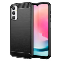 Flexibilní pouzdro s karbonovým vzorem pro Samsung Galaxy M34 Carbon Case - černé