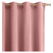Dekorační velvet závěs s kroužky VELVETIA růžová 140x250 cm (cena za 1 kus) MyBestHome