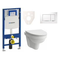 Cenově zvýhodněný závěsný WC set Geberit do lehkých stěn / předstěnová montáž+ WC Laufen Laufen 