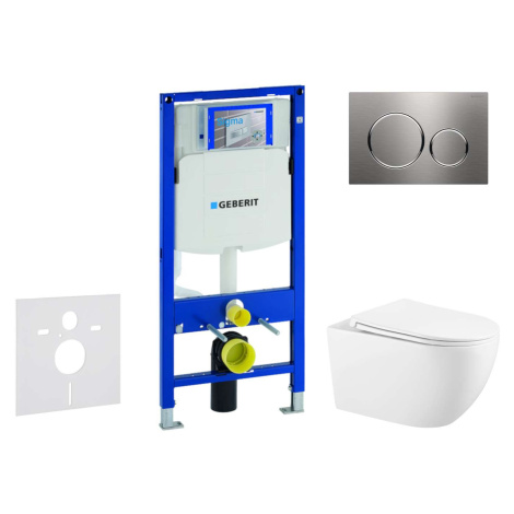 Geberit Duofix - Set předstěnové instalace, klozetu Gaia a sedátka softclose, tlačítko Sigma20, 