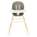 Dětská židlička na krmení 2v1 v šedé barvě