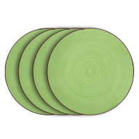 LAMART Set mělkých talířů 4 ks zelené LT9055 HAPPY